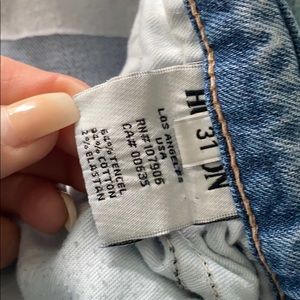 Hudson Crop Skinny Jean with 5 inch cuff, size 31